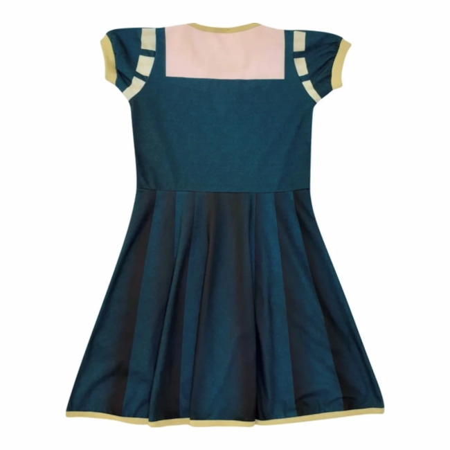 Vestido Infantil Fantasia Princesa Arqueira Medieval Verde com Carcás e Flechas