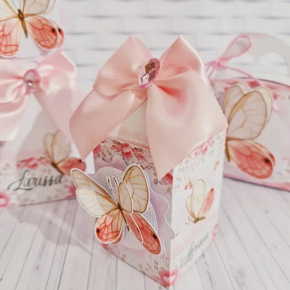 Kit 30 Lembrancinhas Borboleta Rosa
