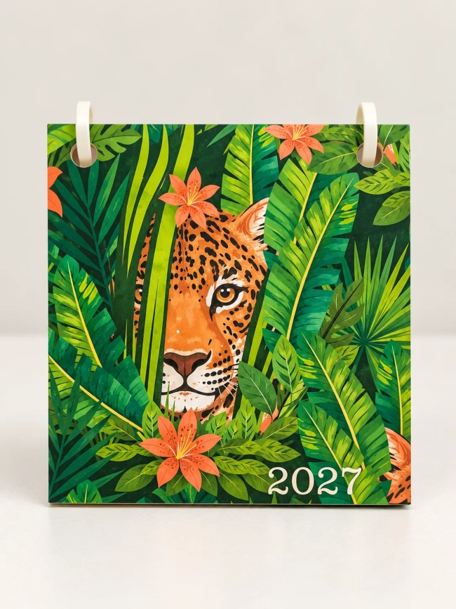 Calendário de Mesa 2027 - Tropical