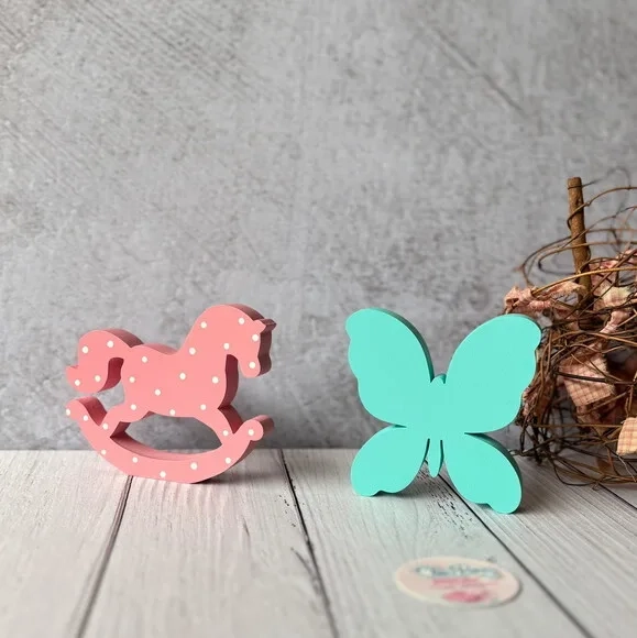 Cavalinhos de Balanço + Borboleta - Decoração Bebê
