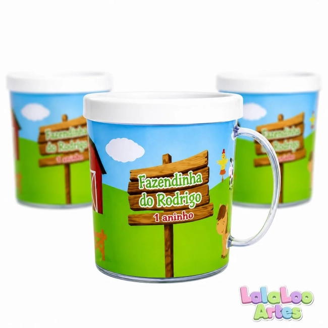 Caneca Fazendinha Personalizada