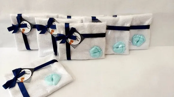 Toalhinha Personalizada Pezinho Sabonete