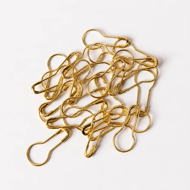 Alfinete de Bulbo ou Lampada Dourado ou prateado com 100 Unidades