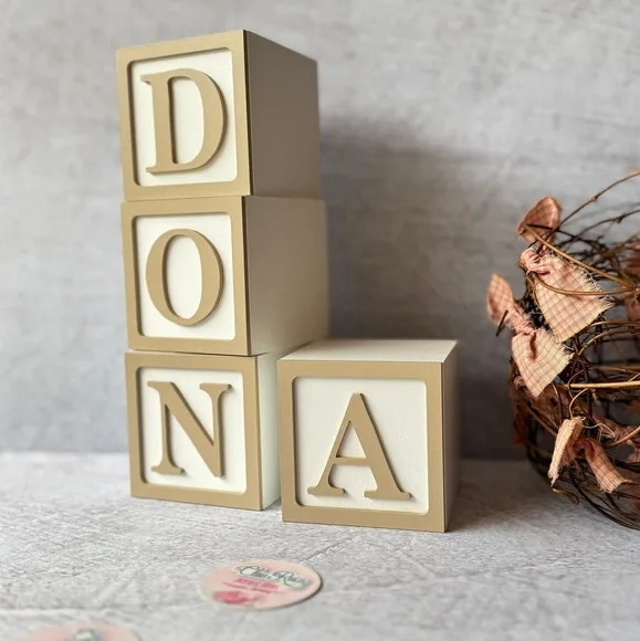 Cubos 8x8cm Decoração Bebê