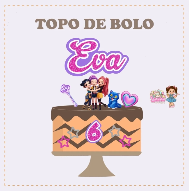 Kit Festa Só Um Bolinho GUERREIRAS DO K P0P - Decoração de Festa