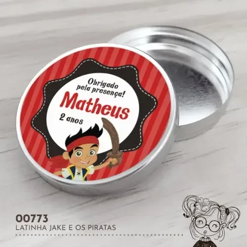 Latinha Adesivada Jake e os Piratas - 00773