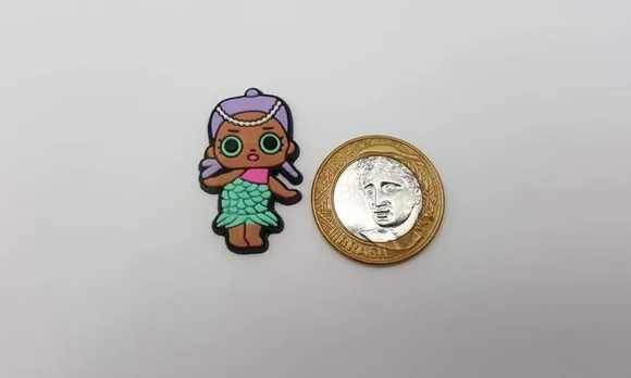Aplique LOL Merbaby Emborrachado de 3,5cm