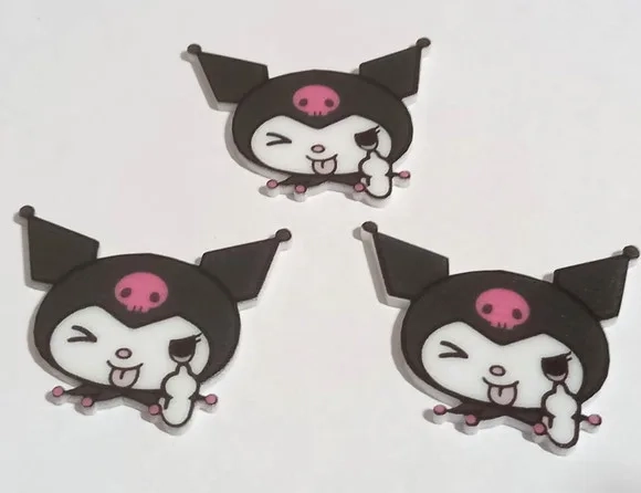 Aplique Kuromi em Acrilico U.v - 6 Unidades