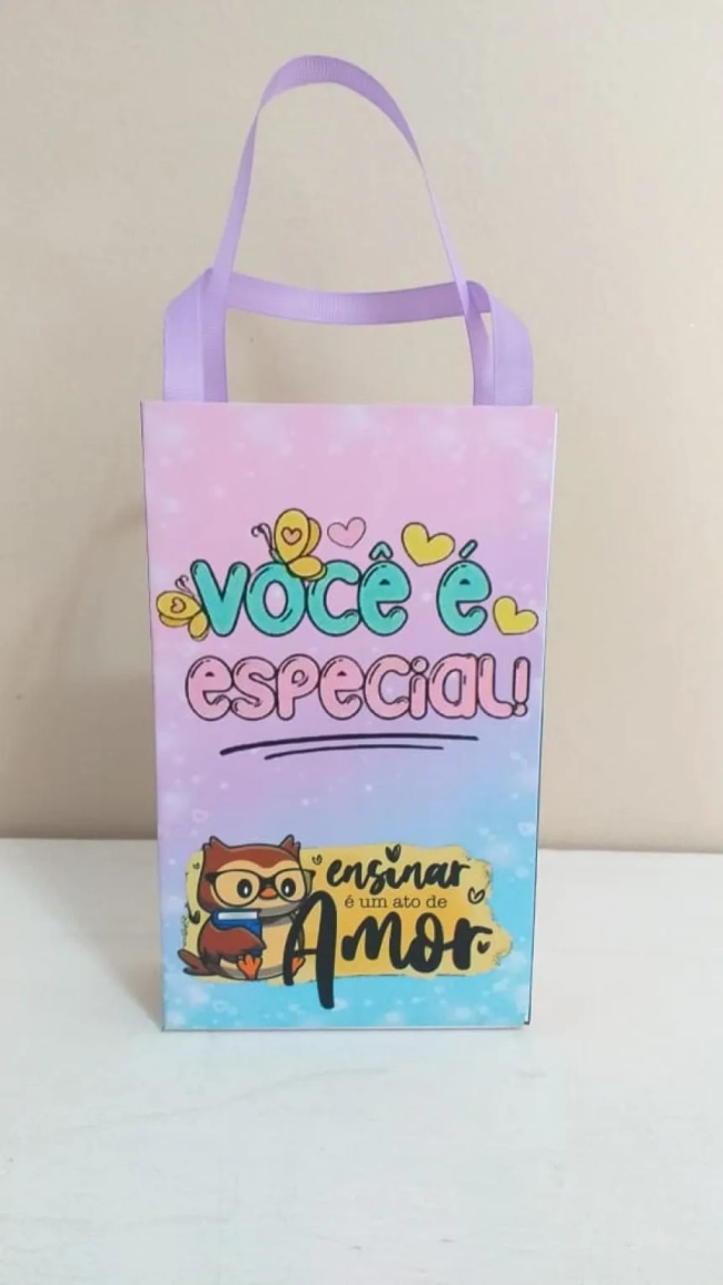 Sacolinhas Personalizadas Dia dos professores para Lembrancinhas