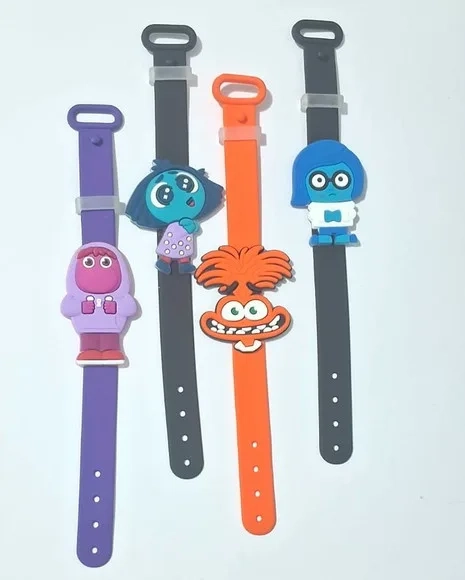 Pulseira Divertidamente Emborrachado 19cm 4 Unidades
