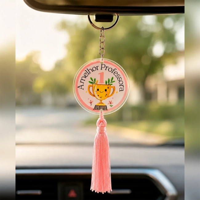 Chaveiro com Tassel - Dia dos Professores