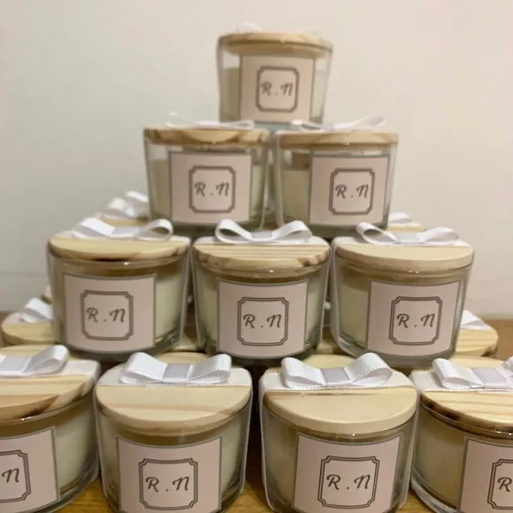 Lembrança Vela Vegetal Aromática Pote Vidro