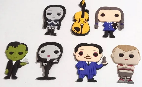 Aplique Familia Addams Emborrachado - 7 Peças