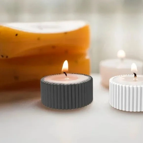 Vela Aromática de Gesso Decorada