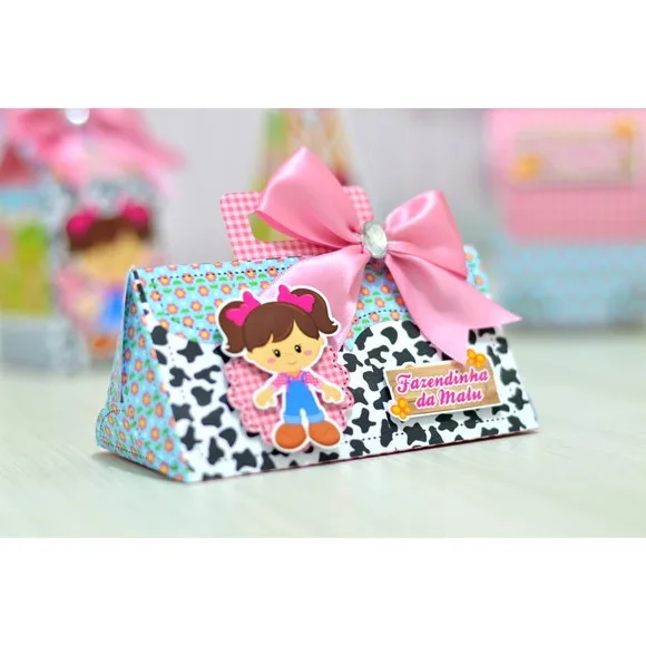 Kit 30 Lembrancinhas Fazendinha Rosa ou Azul