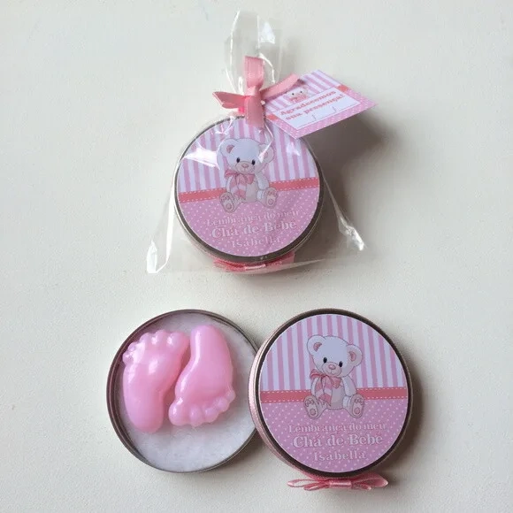Latinhas Mint to be Chá de Bebê Ursinha