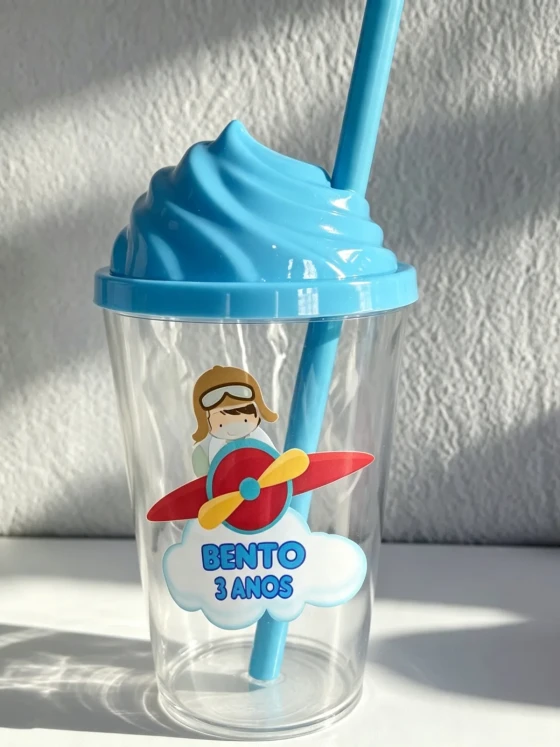 Copo Tampa Chantilly Personalizado Aviador