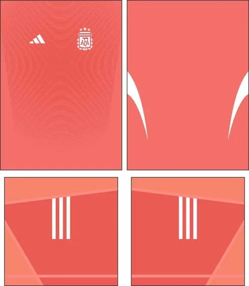 Arte Vetor Camisa Argentina Goleiro 2025
