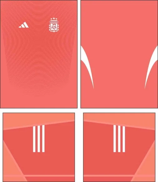 Arte Vetor Camisa Argentina Goleiro 2025