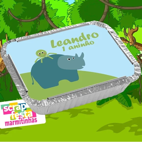 Marmitinha Personalizada Festa Safari