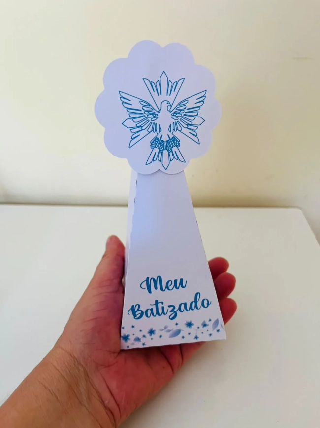 kit 15 Caixas Lembrancinhas Batismo Crisma Primeira Eucaristia Menino