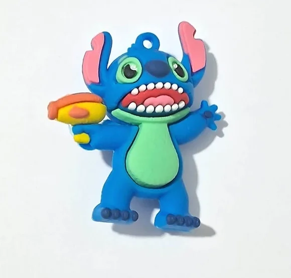 Pingente Stitch 5,8cm Emborrachado Pacote com 2 Unidades