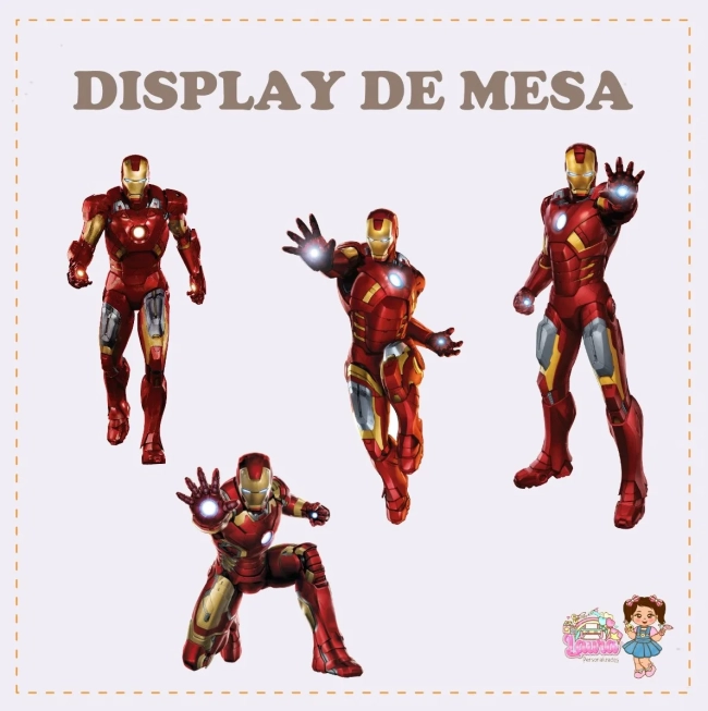 Kit Festa Só Um Bolinho HOMEM DE FERRO - Decoração de Festa