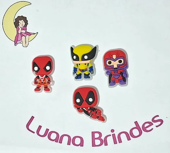 Aplique Fosforescente X-men Pacotes com 4 Unidades