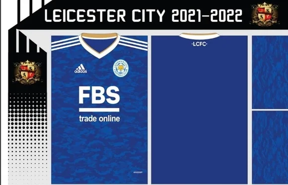 Vetor Da Camisa Leicester City 2021-2022