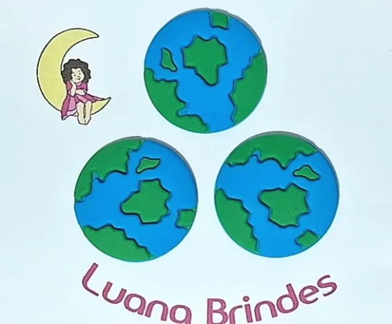 Aplique Planeta Emborrachado Pacote com 6 Unidades