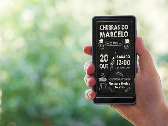 Convite Digital Tema Personalizado