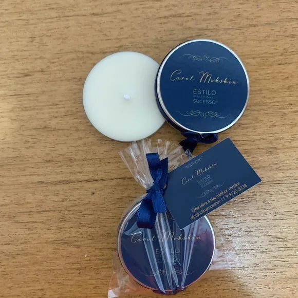 Brinde Empresarial Vela Aromática com Logo