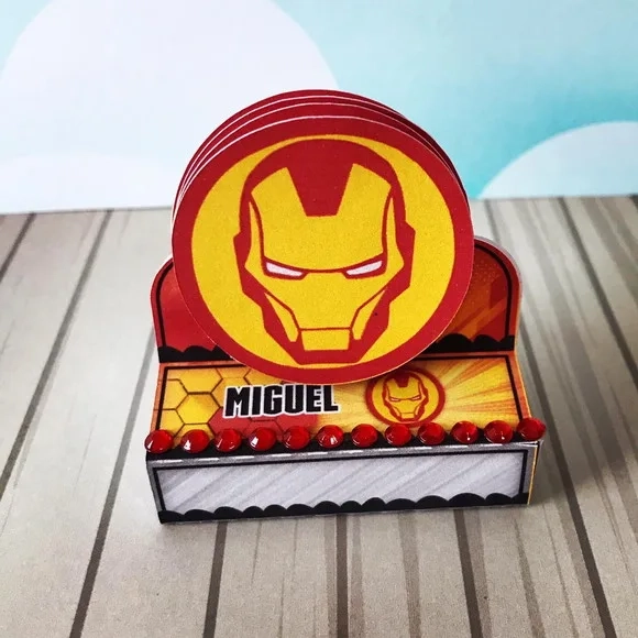 Kit 60 Lembrancinhas Homem de Ferro