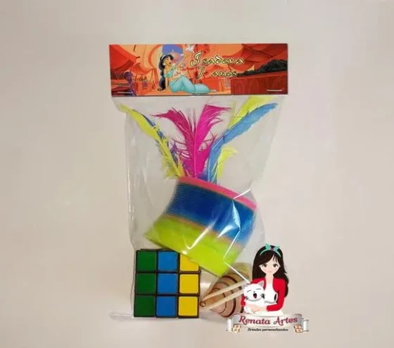 Kit Brinquedos Retrô Personalizado Tema Jasmine