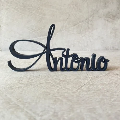 Linha Cursiva -letras Decorativas em mdf Quarto de Bebê