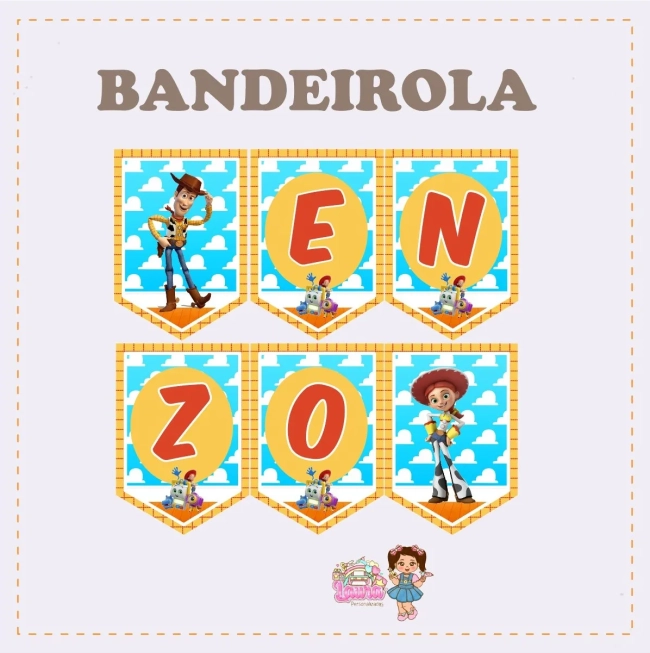 Kit Festa Só Um Bolinho TOY STORY - Decoração de Festa