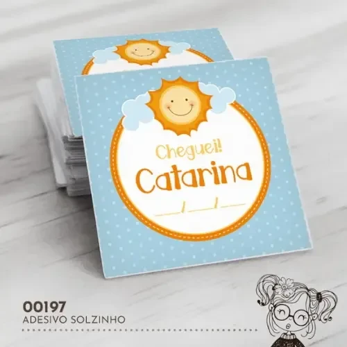 Adesivo Quadrado Solzinho - 00197