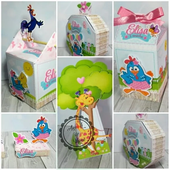 Kit 60 Lembrancinhas Galinha Pintadinha