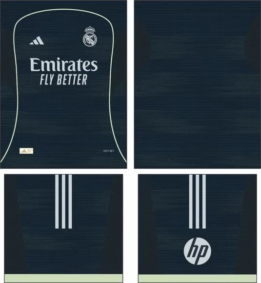 Arte Vetor Camisa Real Madrid Visita 2025-2026