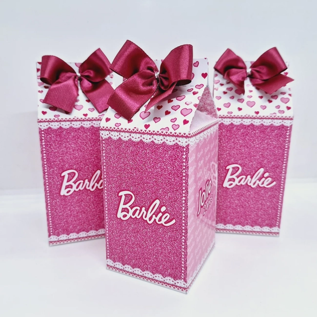 PEGUE E MONTE - Kit Festa BARBIE - Decoração de Festa - Caixinhas Personalizadas