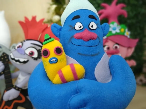 Trolls de Feltro - Biggie e Mr. Dinkle