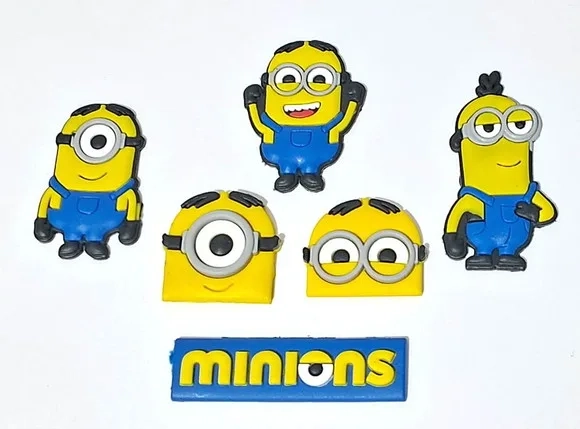 Aplique Minions Emborrachados Pacote com 6 Unidades