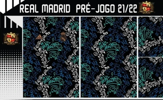 Vetor Da Camisa Real Madrid Prejogo 2022