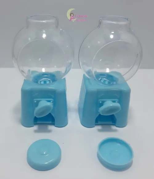 Baleiro Candy Machine Azul - 10cm - pct c/2 unid