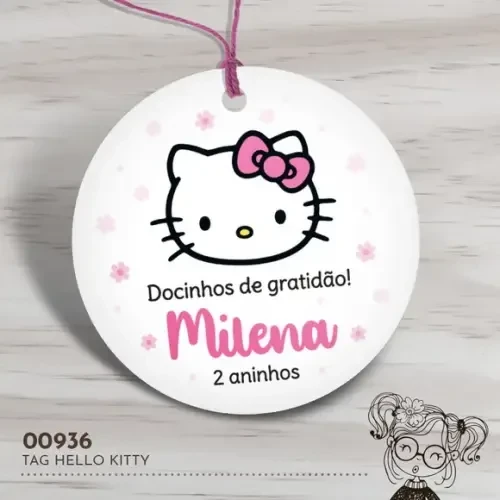 Tag Redonda Hello Kitty - 00936