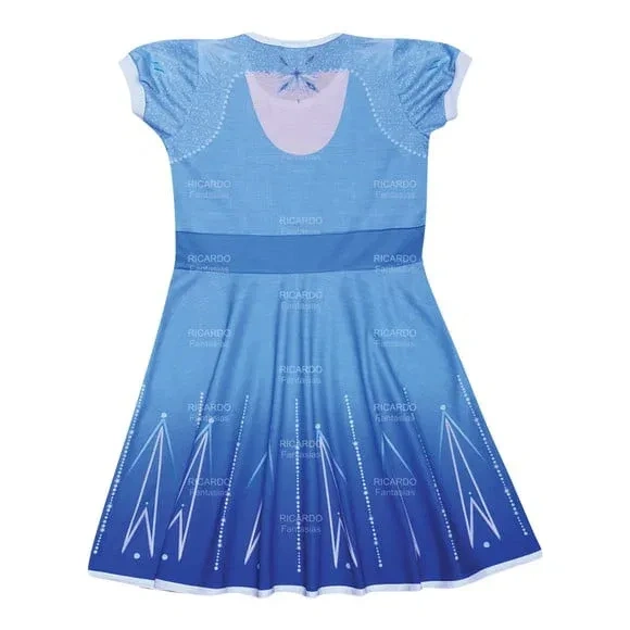 Vestido Infantil Princesa Gelo