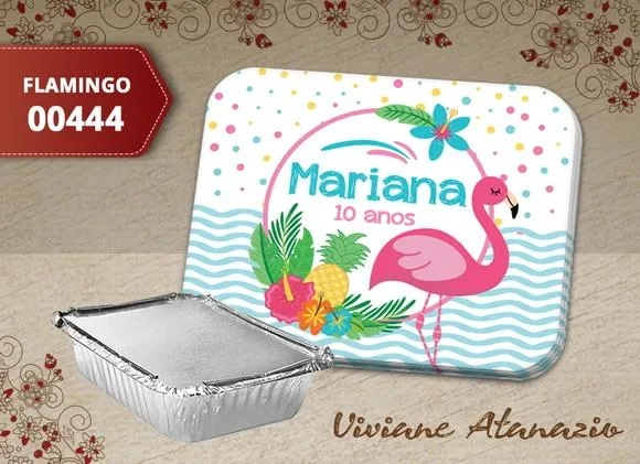 Adesivo Marmitinha Flamingo - 00444