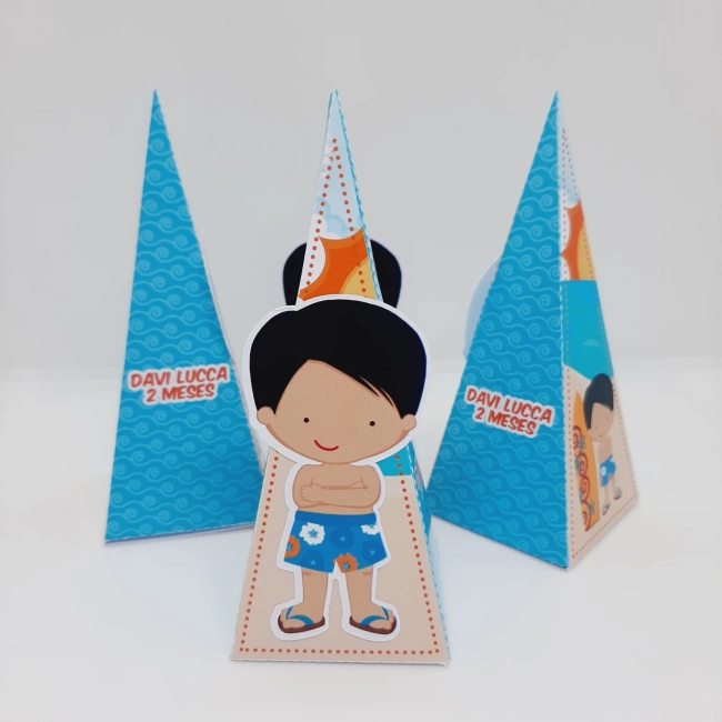 PEGUE E MONTE - Kit Festa Personalizado POOL PARTY MENINO - Decoração de Festa - Caixinhas Personalizadas