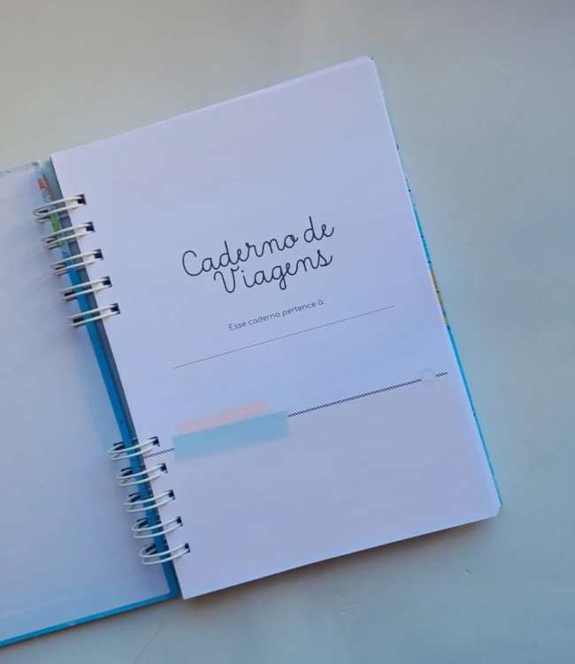 Diário de Viagens Personalizado c/ Nome