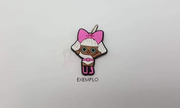 Pingente Bonecas LOL Emborrachado de 3,5cm